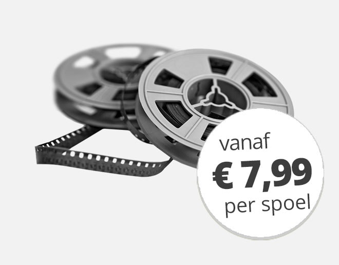 8mm-films digitaliseren vanaf € 7,99 per spoel
